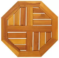vidaXL Tischplatte 40x40x2 cm Achteckig Massivholz Akazie