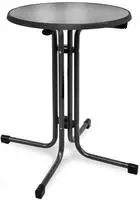 Beautissu Bistrotisch Bistroni &Oslash;60xH70cm Schwarz - Schwarz