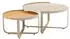 Zebra Fly Loungetisch-Set 2-tlg. Aluminium/Teak/Glaskeramik Natur/Taupe