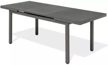 DCB Garden Dania extendable garden table aluminium 160 210 x 90 cm anthracite grey