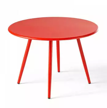 Oviala Palavas round coffee table 40 cm red