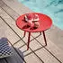 Oviala Palavas round coffee table 40 cm red