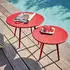 Oviala Palavas round coffee table 40 cm red