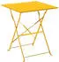 Oviala Bistro garden table 4 persons 60 x 60 cm yellow