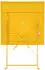 Oviala Bistro garden table 4 persons 60 x 60 cm yellow