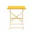 Oviala Bistro garden table 4 persons 60 x 60 cm yellow