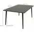 DEGAMO Denver Gartentisch Metall anthrazit 100x160cm (36524)