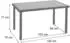 MCW MCW-G19 Gartentisch Poly-Rattan rechteckig 120x75cm, schwarz (MCW-G19)