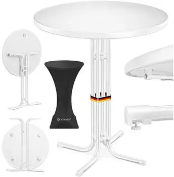 Kesser Bistrotisch klappbar, rund, wei&szlig;, 70cm