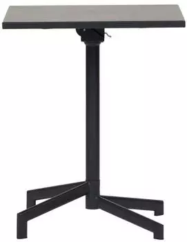 ebuy24 Adam Garten-Cafétisch 60x60cm klappbar Schwarz (51-106775)