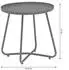 Dehner Ibiza Beistelltisch, Ø45cm, H45cm, Pulverbeschichteter Stahl, Anthrazit (6670913)