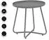 Dehner Ibiza Beistelltisch, Ø45cm, H45cm, Pulverbeschichteter Stahl, Anthrazit (6670913)