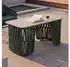 MCW Loungetisch P90 Seilgeflecht Sinterstein 43x90x45cm grün/creme (100744)