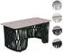 MCW Loungetisch P90 Seilgeflecht Sinterstein 43x90x45cm grün/creme (100744)