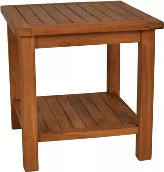 MiaM&ouml;bel Gartentisch Massivholz Teak Honig 50x50x50cm (70012)