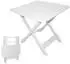 Spetebo Tevere Klapptisch Kunststoff weiß 80x72x70cm (1532)