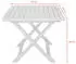 Spetebo Tevere Klapptisch Kunststoff weiß 80x72x70cm (1532)