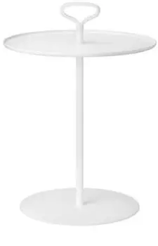 Blomus Porter Outdoor-Beistelltisch Aluminium Wei&szlig; (62223)
