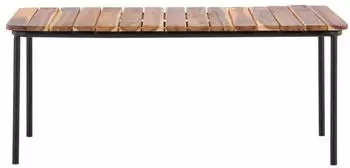 Gardenson Penh Loungetisch Akazie massiv Holz/Metall 65x40x100cm (002615030301)