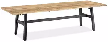 Niehoff Tavo Tisch 220x95cm HPL Graphit-Design, Gestell Aluminium anthrazit