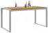 vidaXL Gartentisch Grau 160 x 80 x 75 cm Massivholz Akazie (4010603)