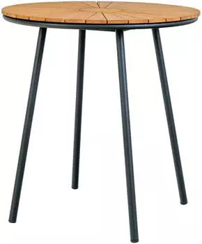 ebuy24 Clevy round garden table 70 x 70 x 74 cm