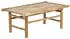 Beliani TODI Gartencouchtisch Bambus Holz Braun 80x45cm (TODI)