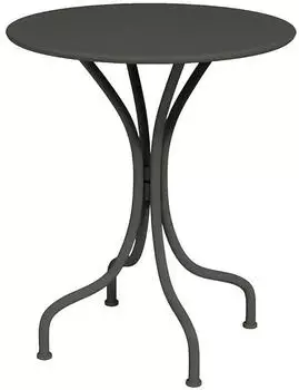 Kauf-Unique Mirmande Runder Gartentisch Metall Anthrazit &Oslash;60cm