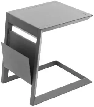 Hespéride Allure Garten-Beistelltisch quadratisch Aluminium Graphit 55x45x55cm