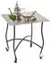 Marrakesch Orient & Mediterran Interior Sule Beistelltisch Klapptisch Metall quadratisch Silber (di-0769-eck-sil)