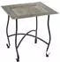 Marrakesch Orient & Mediterran Interior Sule Beistelltisch Klapptisch Metall quadratisch Silber (di-0769-eck-sil)