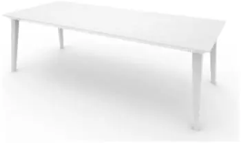 Keter Lima Ausziehbarer Gartentisch Kunstharz Weiß 160/235x98cm (K226564)