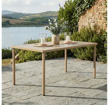Idimex Azalea Gartentisch 140x80cm Metall, Champagner (Azalea)