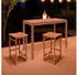 Spetebo PALMDALE Stehtisch geölt Eukalyptusholz 120x60cm FSC (985153)
