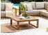 Beliani Timor II Gartentisch Akazienholz Hellbraun 90x75cm