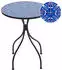 Beliani Cigliano Bistrotisch Rund 60cm Metall Schwarz Mosaik (Cigliano)