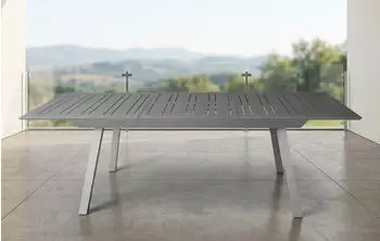 Gardissimo Eterno Ausziehtisch Aluminium silber 172/243x100cm