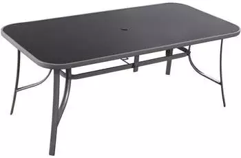 Habitat et Jardin Gartentisch Cordoba 180 x 90 x 72 cm silberfarben