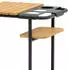 Zebra Somerset Servierwagen Aluminium/Teak Dunkelgrau