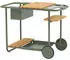 Zebra Somerset Servierwagen Aluminium/Teak Grün