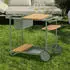 Zebra Somerset Servierwagen Aluminium/Teak Grün