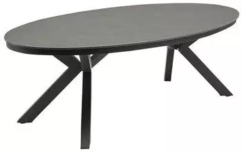 LC Home Terano Gartentisch Low Dining 220x120cm Aluminium/Sinterstone Dunkelgrau