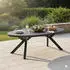 LC Home Terano Gartentisch Low Dining 220x120cm Aluminium/Sinterstone Dunkelgrau