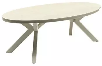 LC Home Terano Gartentisch Low Dining 220x120cm Aluminium/Sinterstone Natur/Taupe