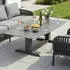 LC Home Terano Lifttisch 180x90cm Aluminium/Sinterstone Dunkelgrau/Hellgrau
