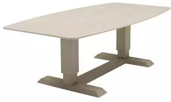 LC Home Terano Lifttisch 180x90cm Aluminium/Sinterstone Natur/Taupe