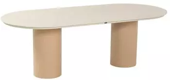 Hartman Valencia Gartentisch 220x100cm Aluminium/Keramikfliese Natur/Braun