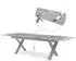 Zebra Levare Ausziehtisch 240/300x100cm Aluminium/Keramikfliese Dunkelgrau