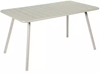 Fermob Luxembourg Gartentisch 143x80cm Aluminium Hellgrau