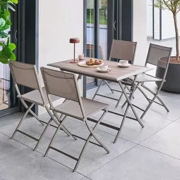 Hesp&eacute;ride Azua garden table 4 persons coffee 110 x 71 cm